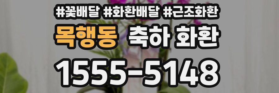 목행동 축하 화환