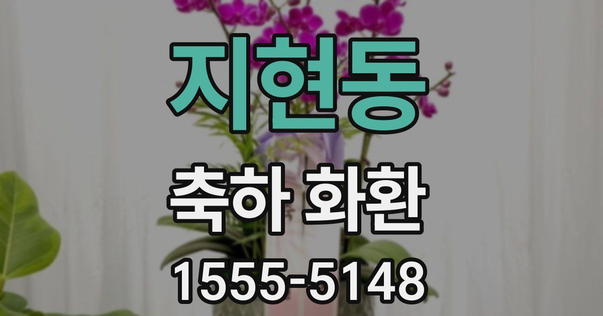 지현동 축하 화환