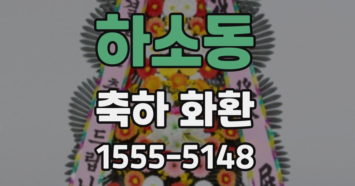 하소동 축하 화환