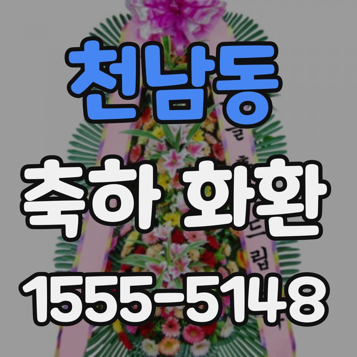 천남동 축하 화환