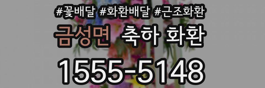 금성면 축하 화환