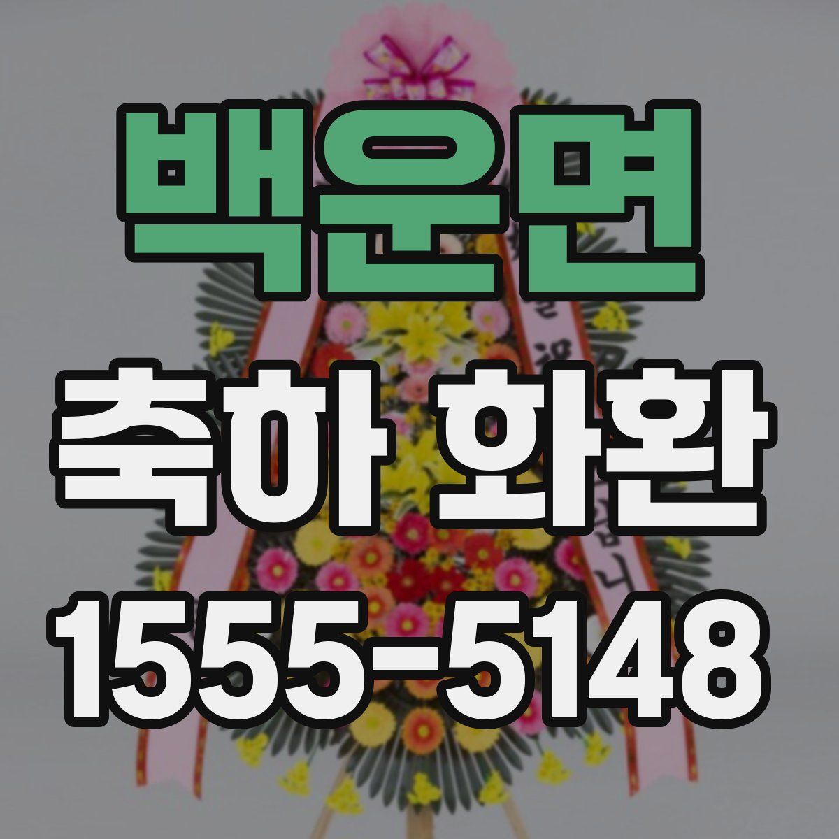백운면 축하 화환