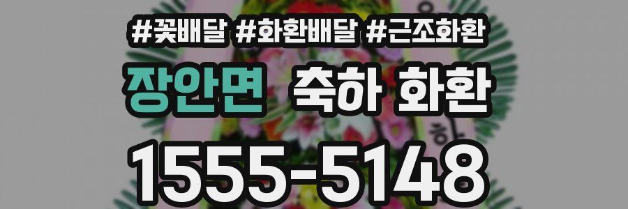 장안면 축하 화환