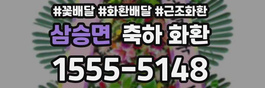 삼승면 축하 화환