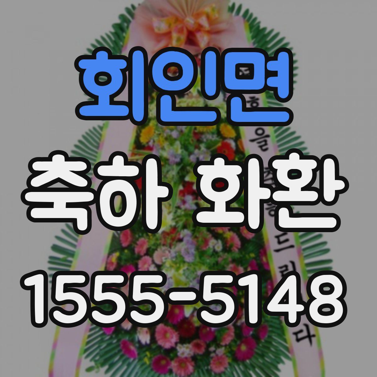 회인면 축하 화환