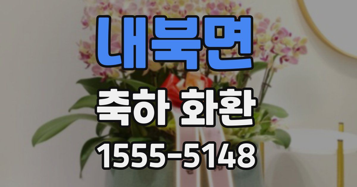 내북면 축하 화환