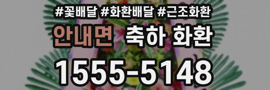 안내면 축하 화환