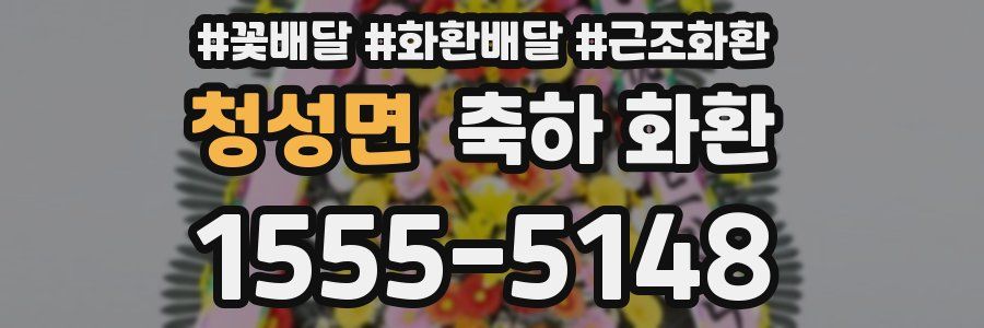 청성면 축하 화환