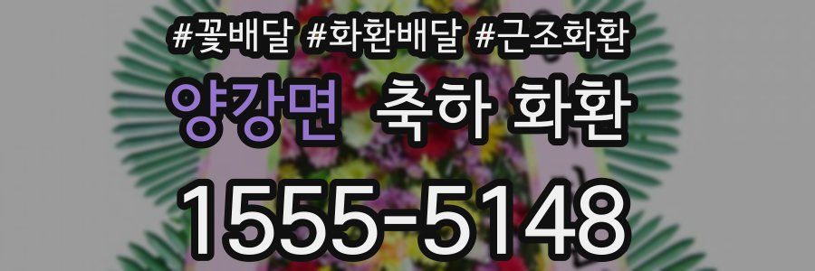 양강면 축하 화환