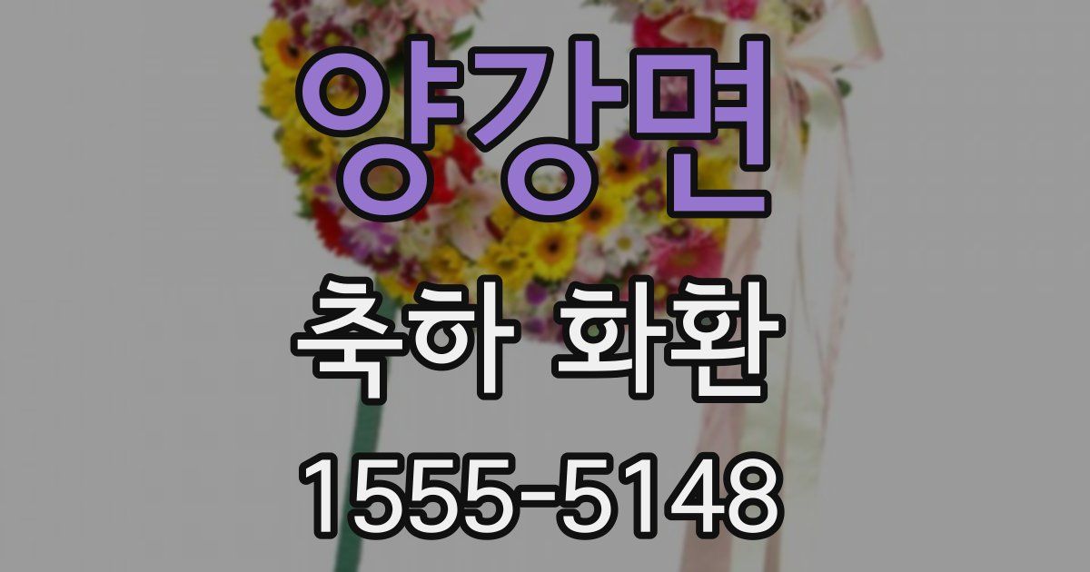 양강면 축하 화환