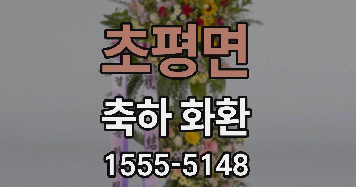 초평면 축하 화환