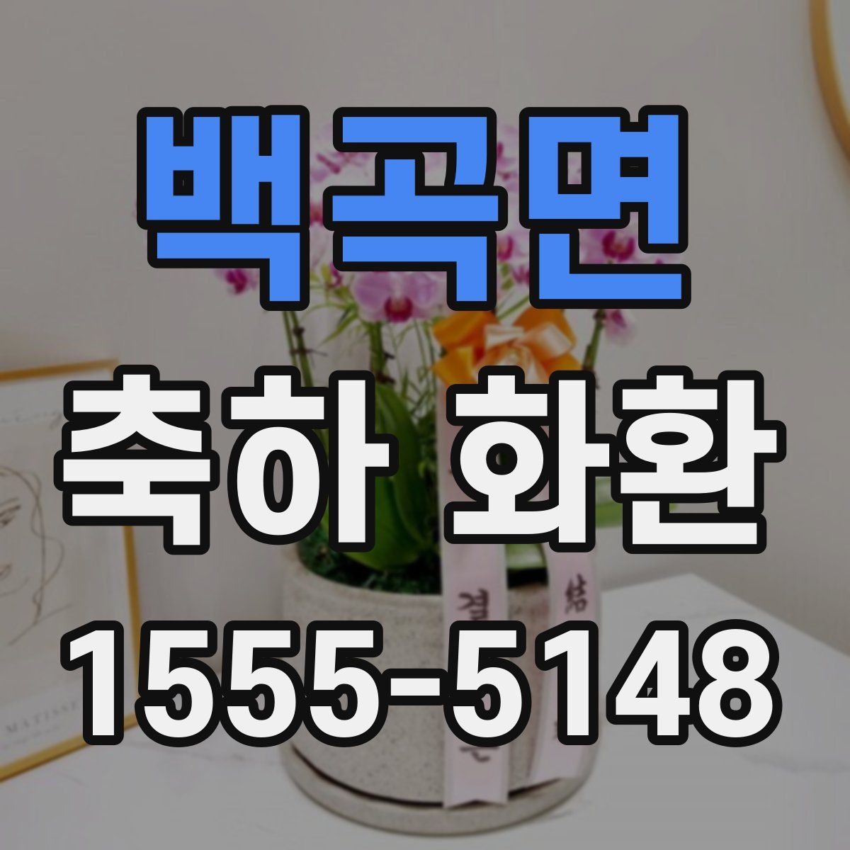 백곡면 축하 화환