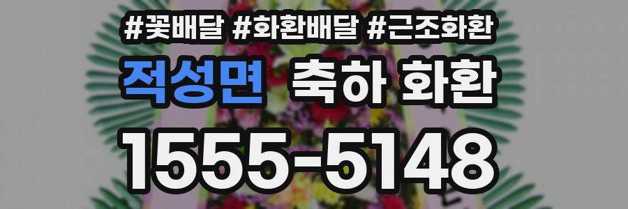 적성면 축하 화환