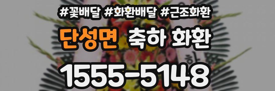 단성면 축하 화환
