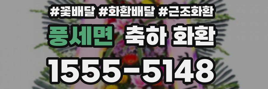 풍세면 축하 화환