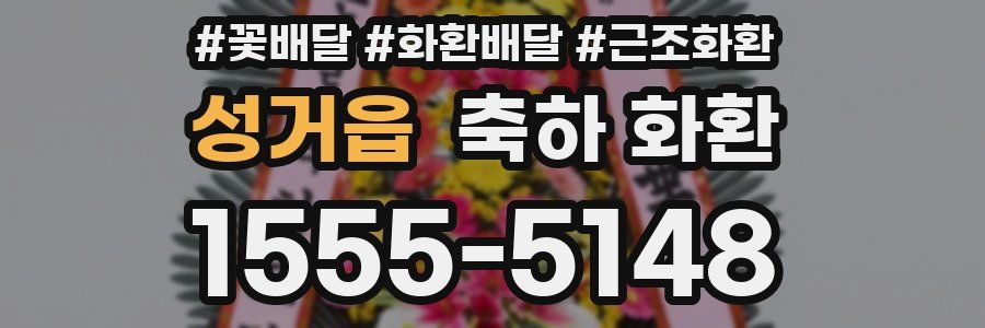 성거읍 축하 화환