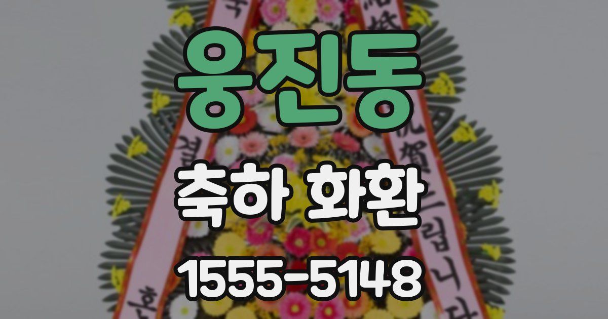 웅진동 축하 화환