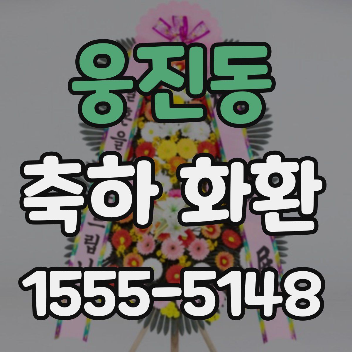 웅진동 축하 화환