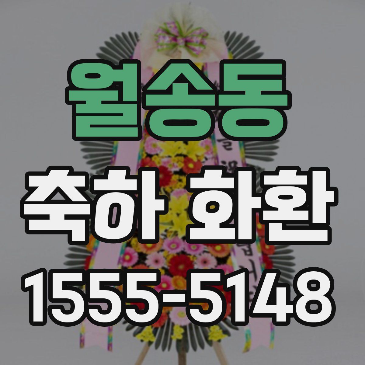 월송동 축하 화환