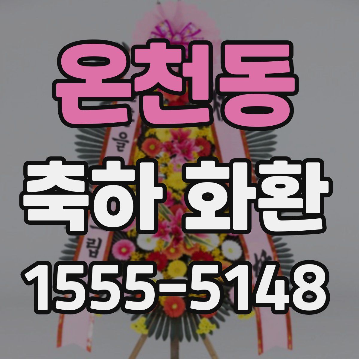 온천동 축하 화환