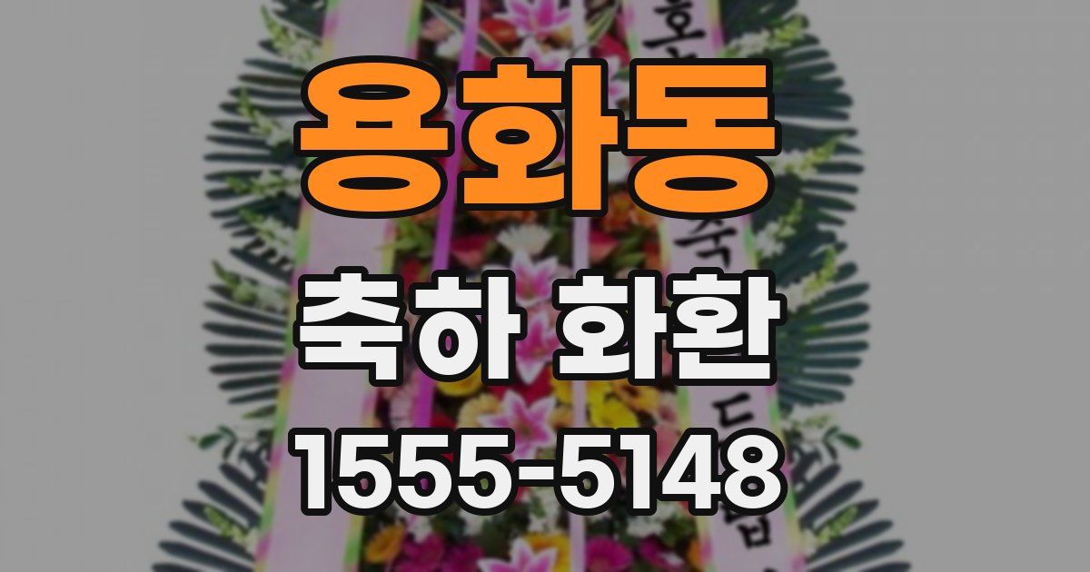 용화동 축하 화환