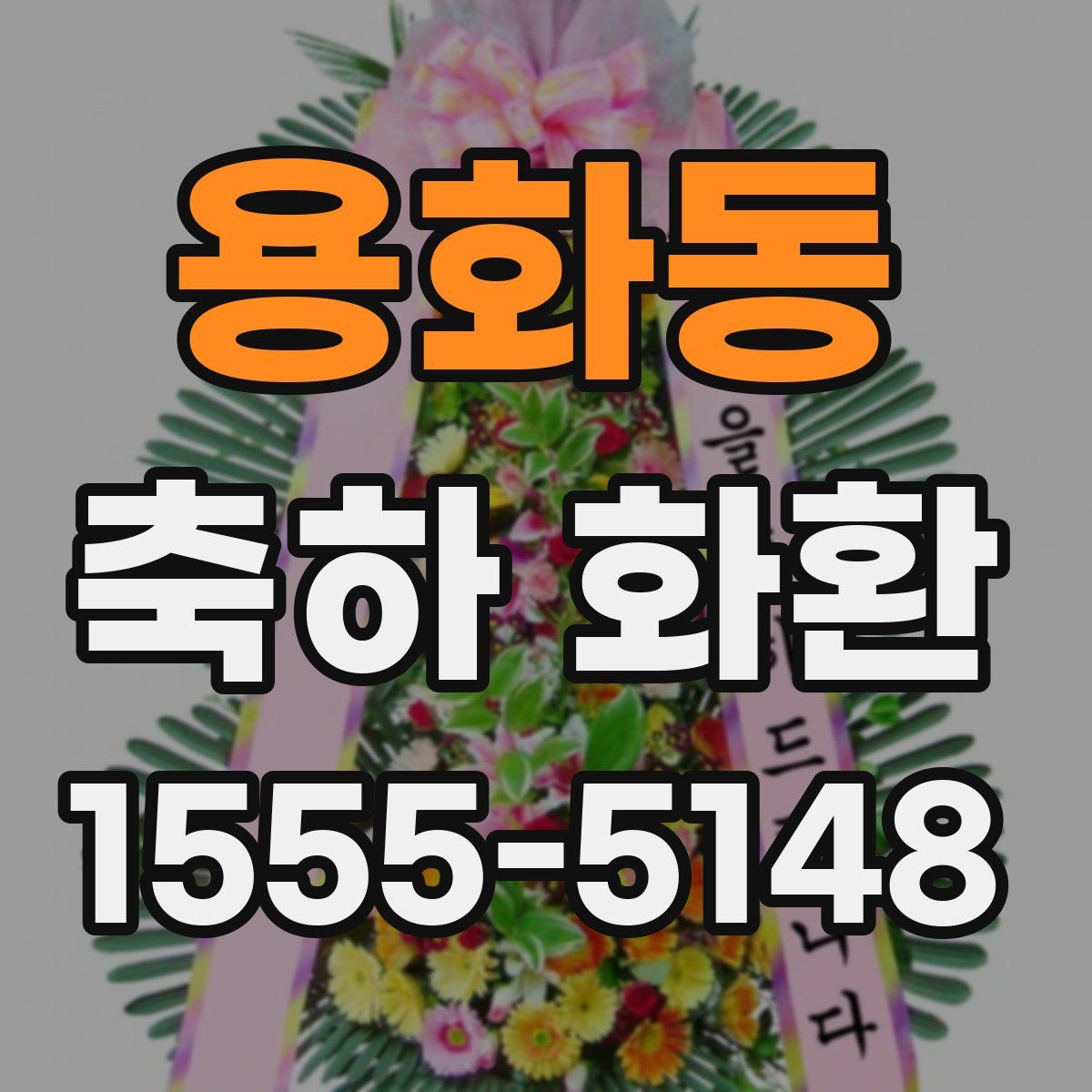 용화동 축하 화환