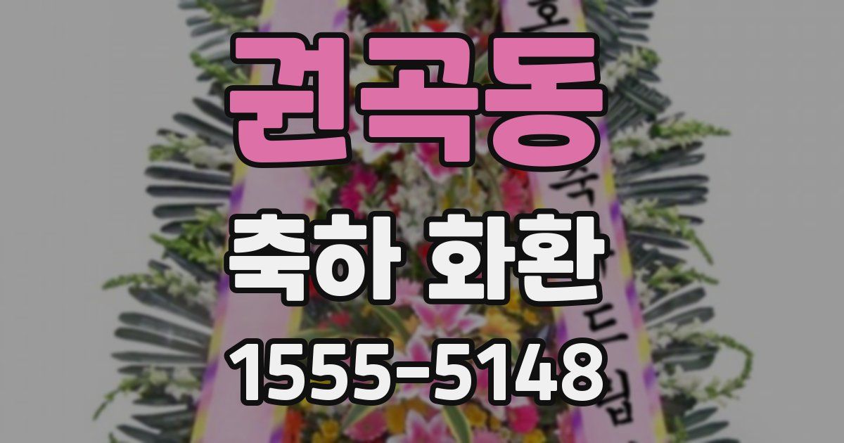 권곡동 축하 화환