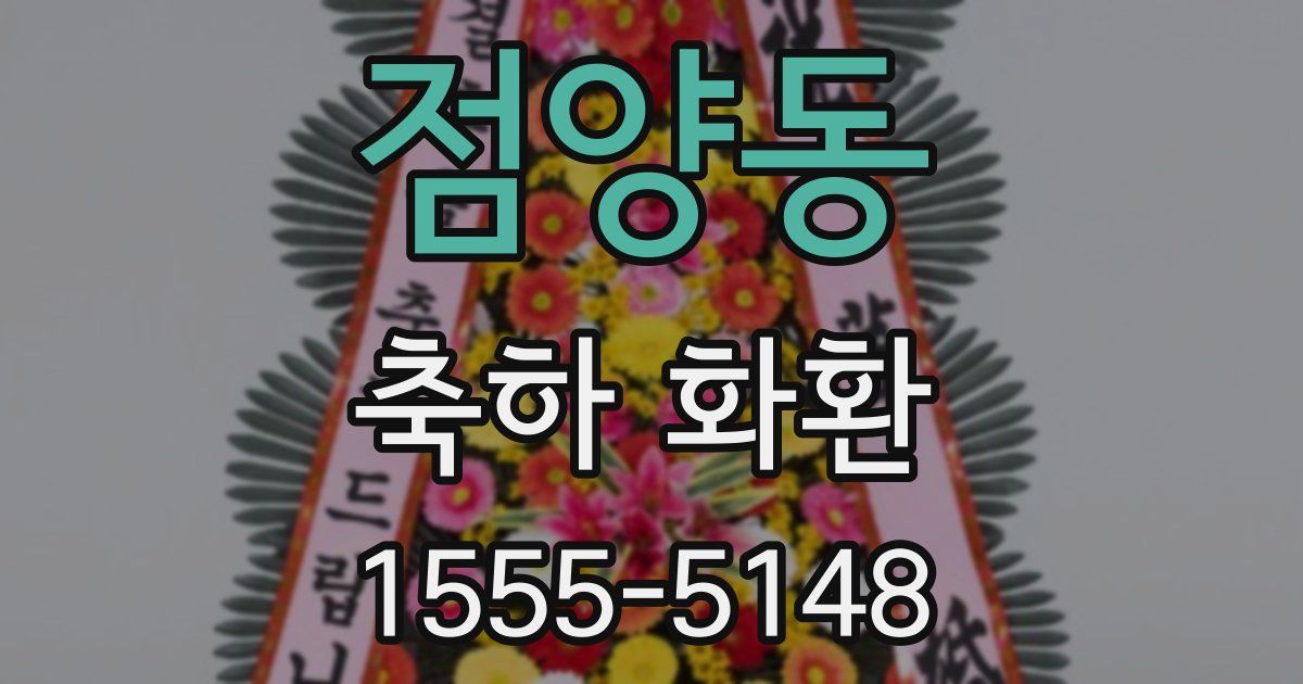 점양동 축하 화환