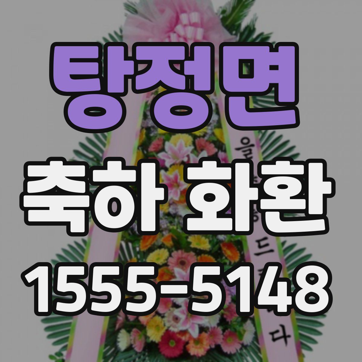 탕정면 축하 화환