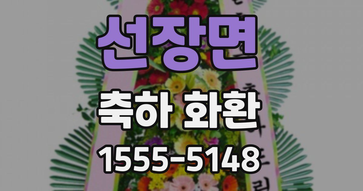 선장면 축하 화환