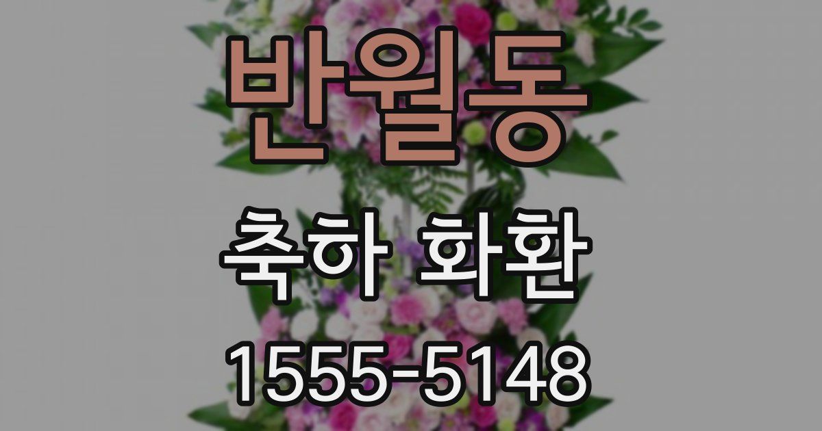 반월동 축하 화환