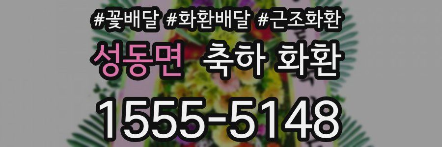 성동면 축하 화환