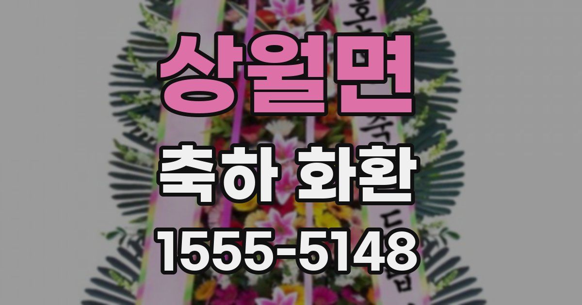 상월면 축하 화환