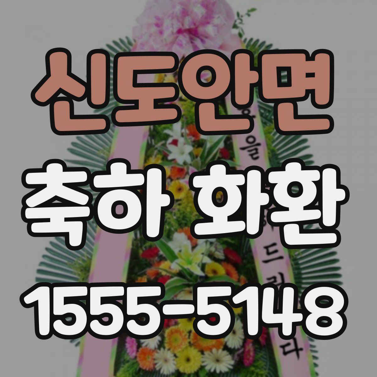 신도안면 축하 화환