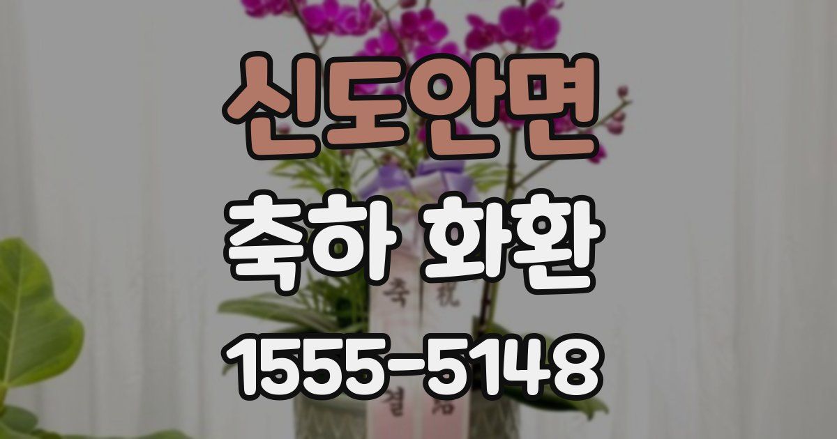 신도안면 축하 화환
