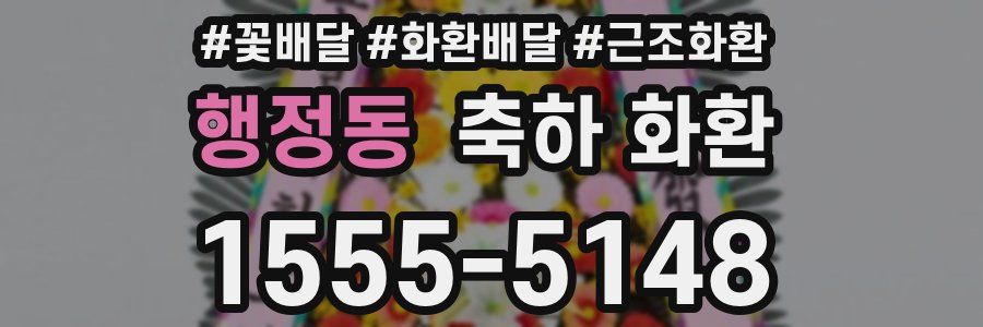 행정동 축하 화환