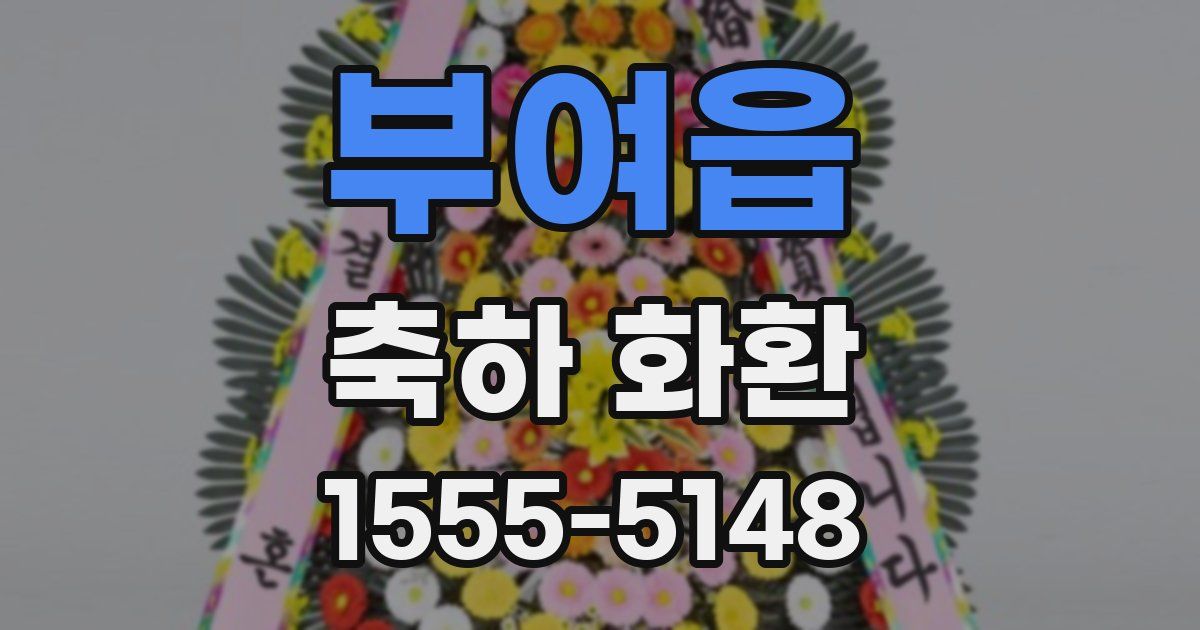 부여읍 축하 화환