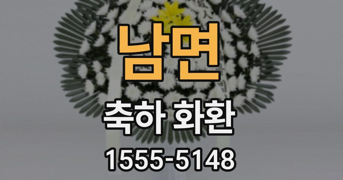 남면 축하 화환