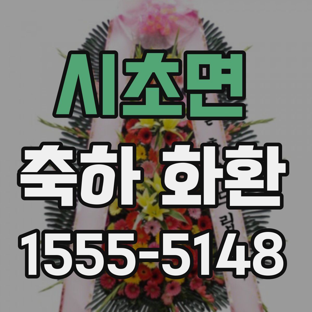 시초면 축하 화환