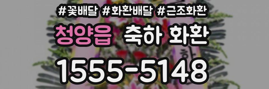 청양읍 축하 화환