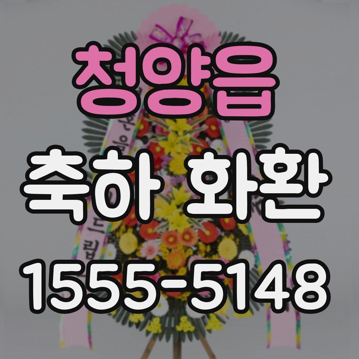 청양읍 축하 화환