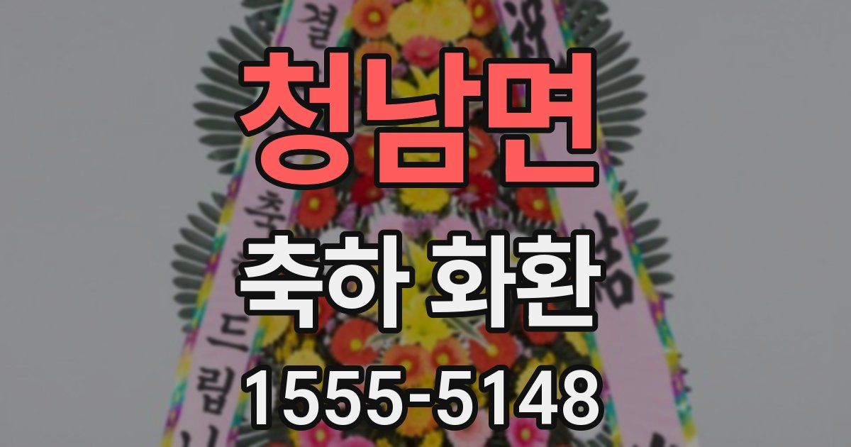청남면 축하 화환