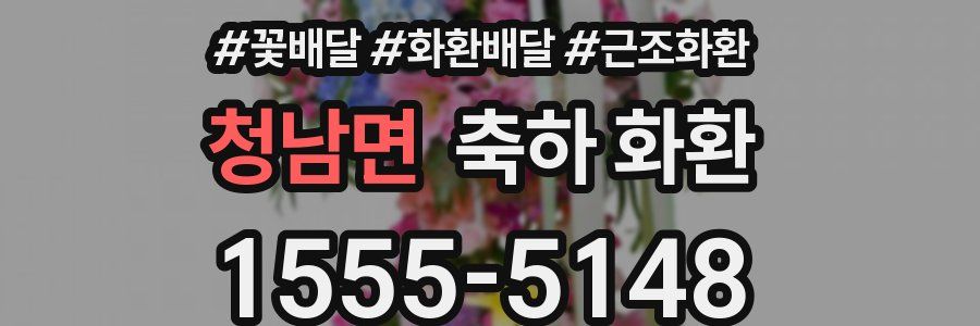 청남면 축하 화환
