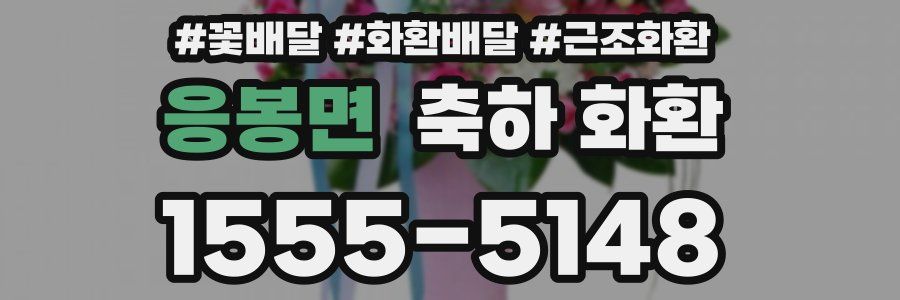 응봉면 축하 화환
