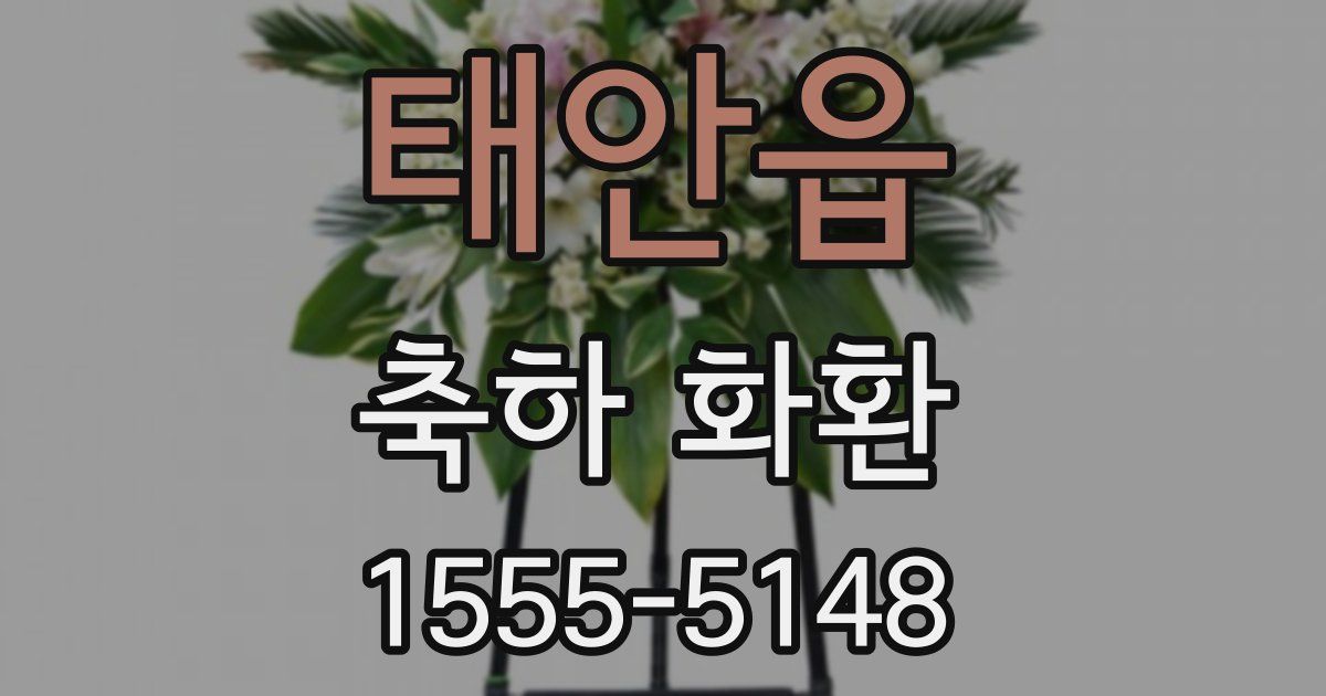 태안읍 축하 화환