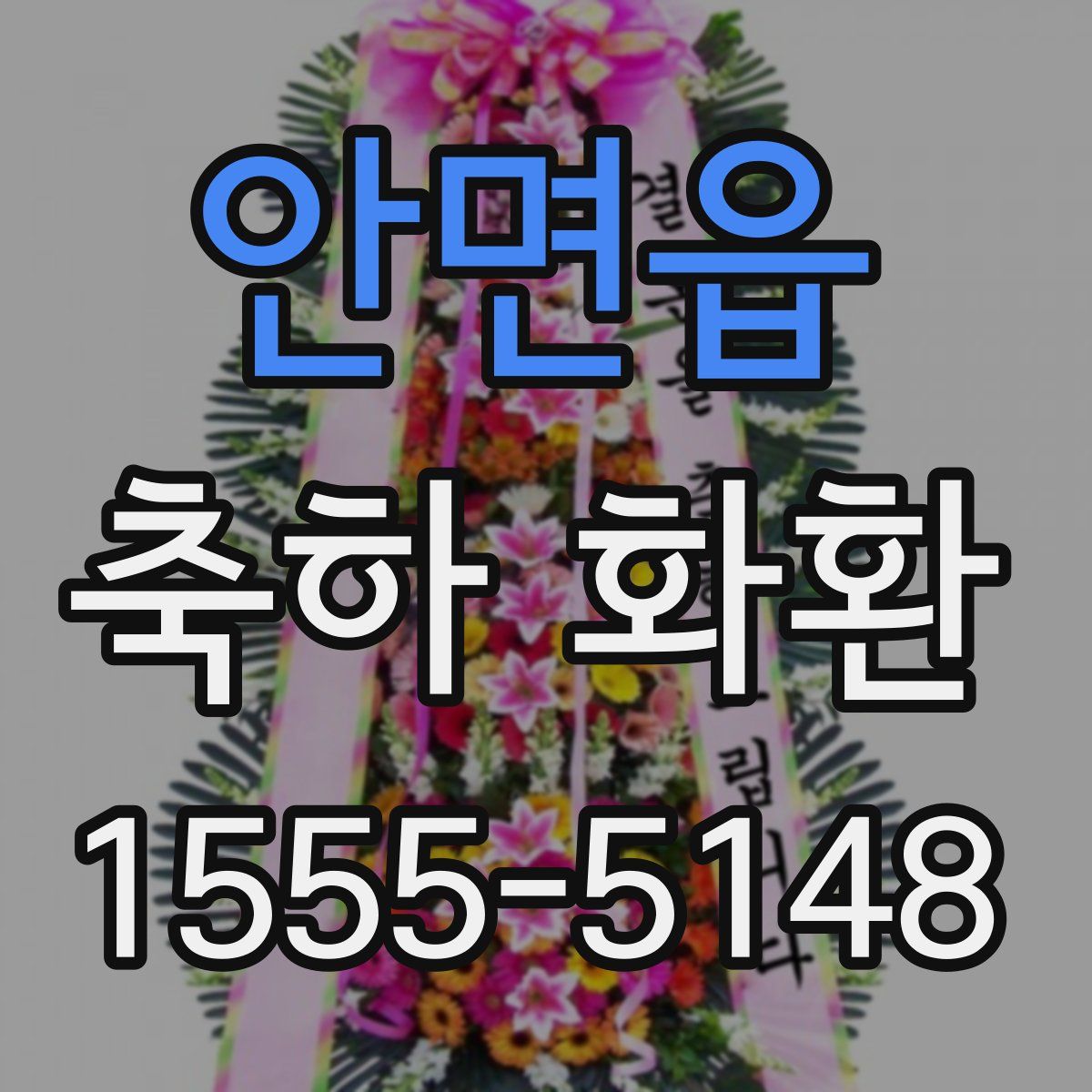 안면읍 축하 화환