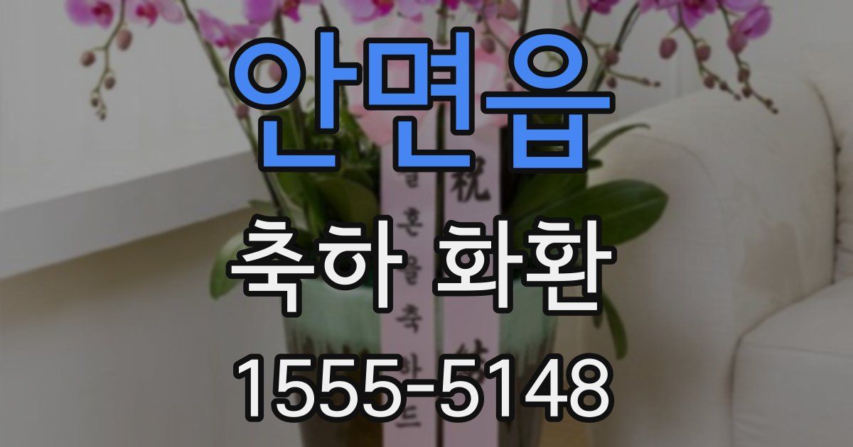 안면읍 축하 화환