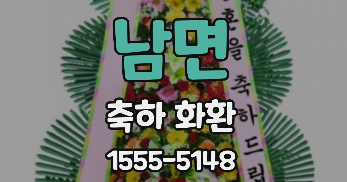 남면 축하 화환