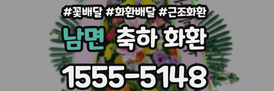 남면 축하 화환