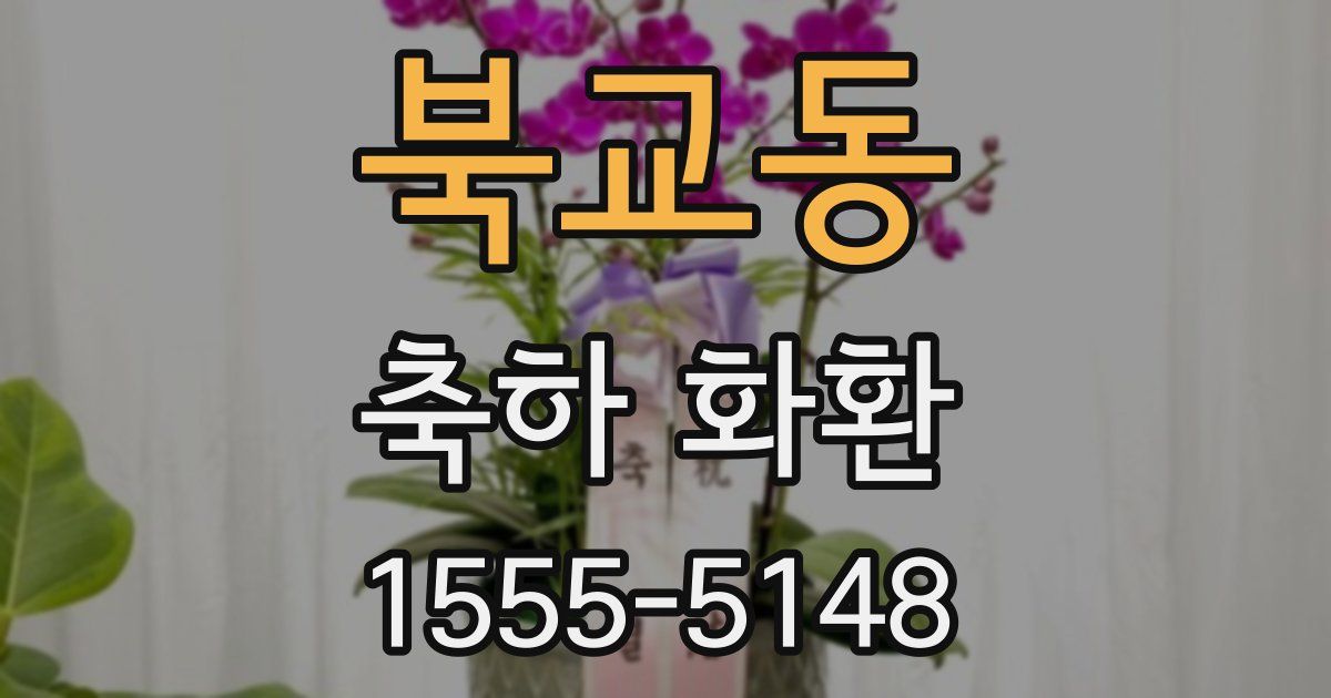 북교동 축하 화환